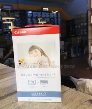 Canon KP-36IP Colour Ink + 100 X 148 Mm Paper Set,36 Sheets.