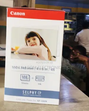 Original Canon RP-108 Colour Ink + 100 X 148 Mm Paper Set 
