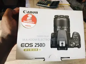 CANON EOS 250D 24.2mp Digital SLR Camera With 18-55mm Dc