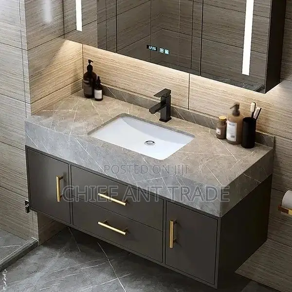 Double Cabinet Basin With Touchscreen Mirror. 120cm. Bt12050a