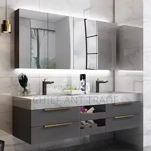 Double Cabinet Basin With Touchscreen Mirror. 120cm. Bt12050a