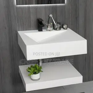 Marble Basin With Touchscreen Mirror. 60cm. Ybd-60