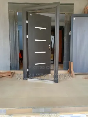 New Jia Smooth Black Security Door