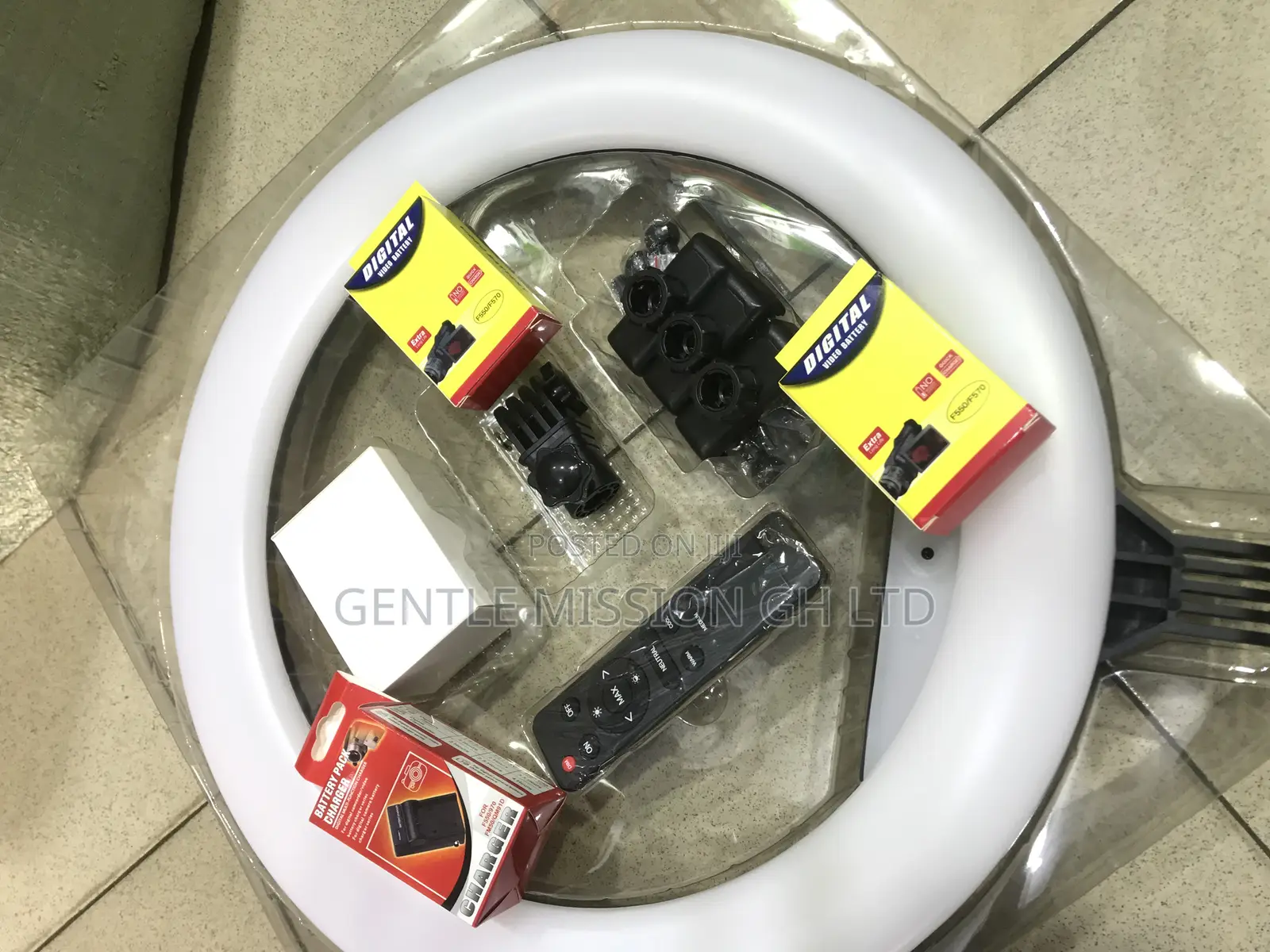 LED Soft Ring Light Rechargeable 18inch