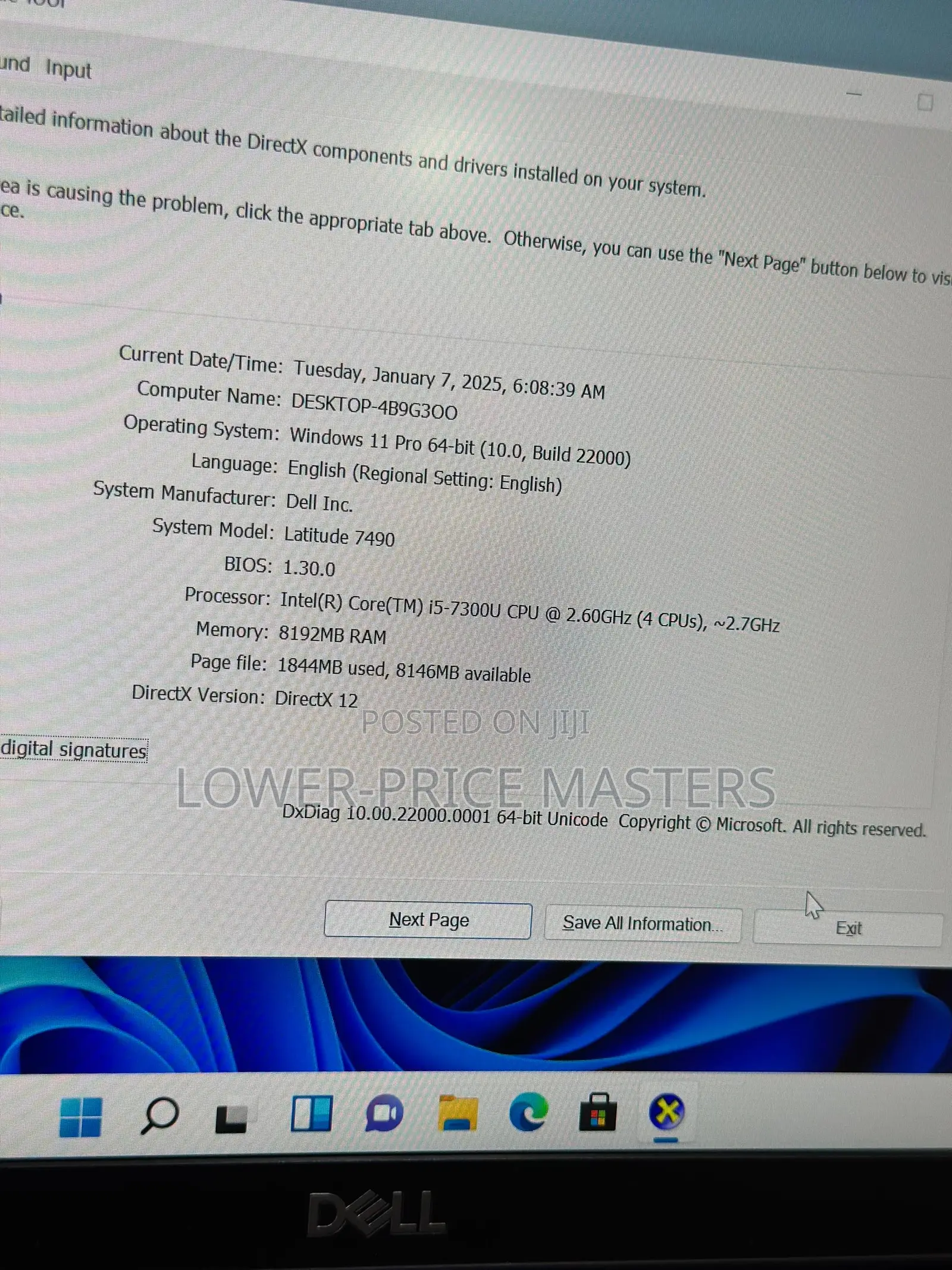New Laptop Dell Latitude 7490 8GB Intel Core I5 SSD 256GB