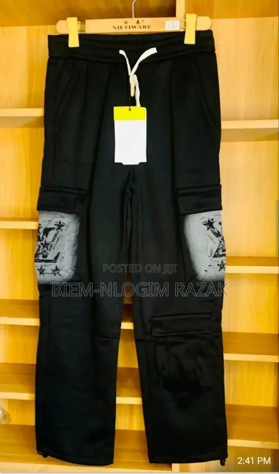 Hard Free-leg Cargo Sweatpants Available In Stock