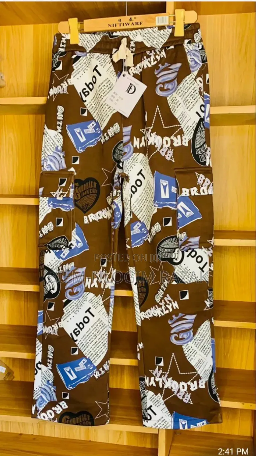Hard Free-leg Cargo Sweatpants Available In Stock