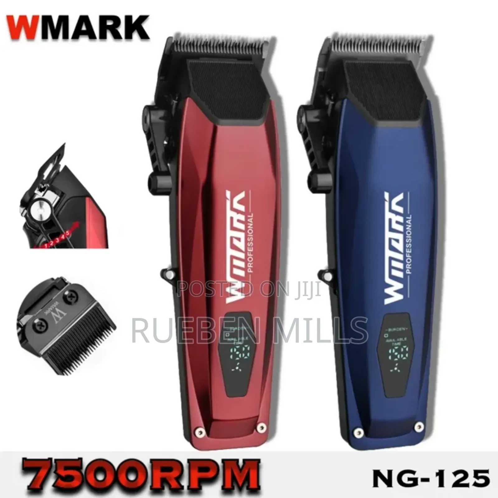 Salon Series Wmark NG-125 7500RPM Barbering Shaving Machine
