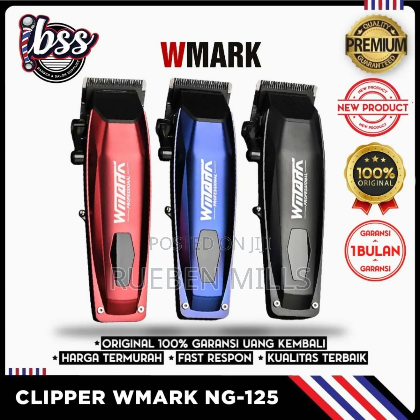 Salon Series Wmark NG-125 7500RPM Barbering Shaving Machine