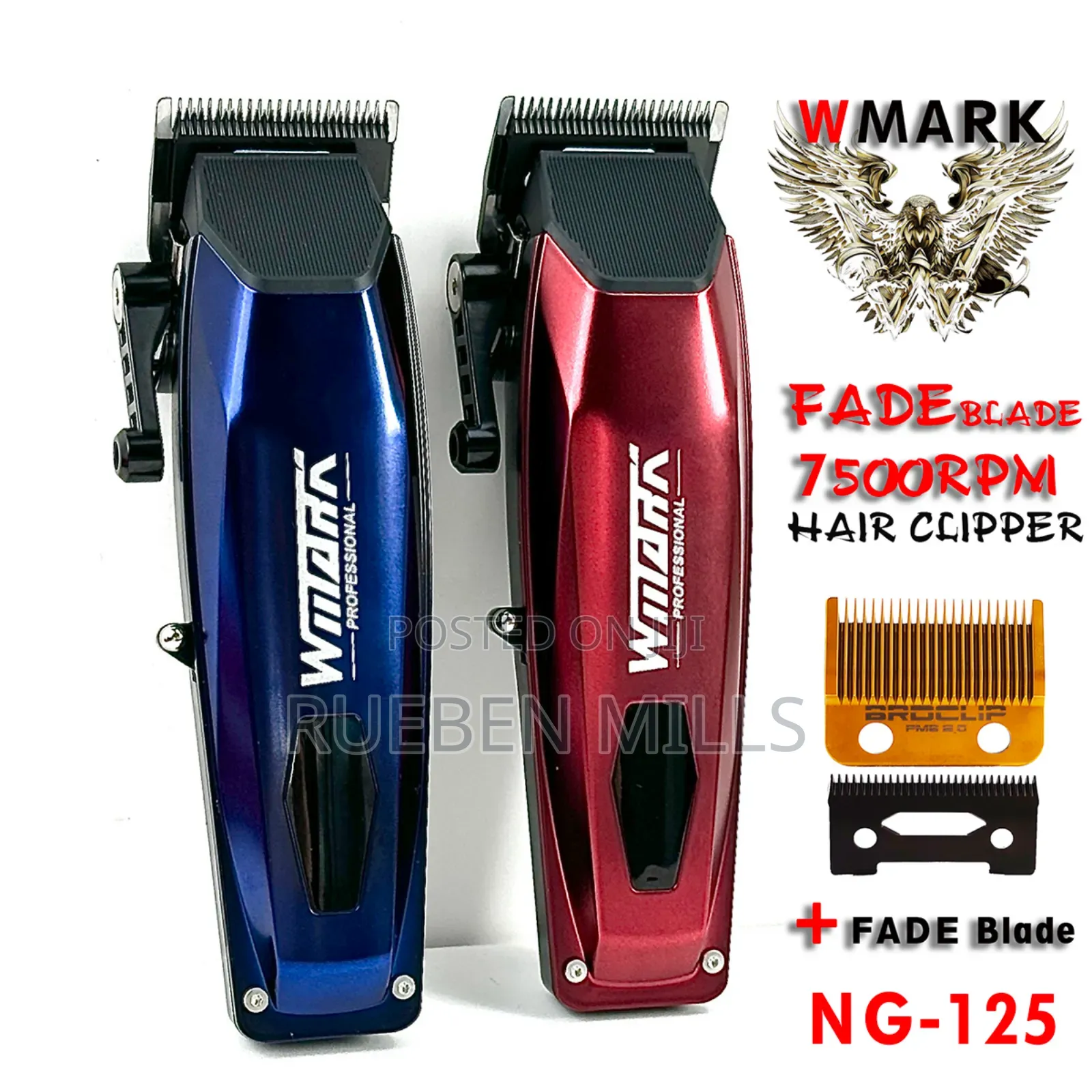 Salon Series Wmark NG-125 7500RPM Barbering Shaving Machine