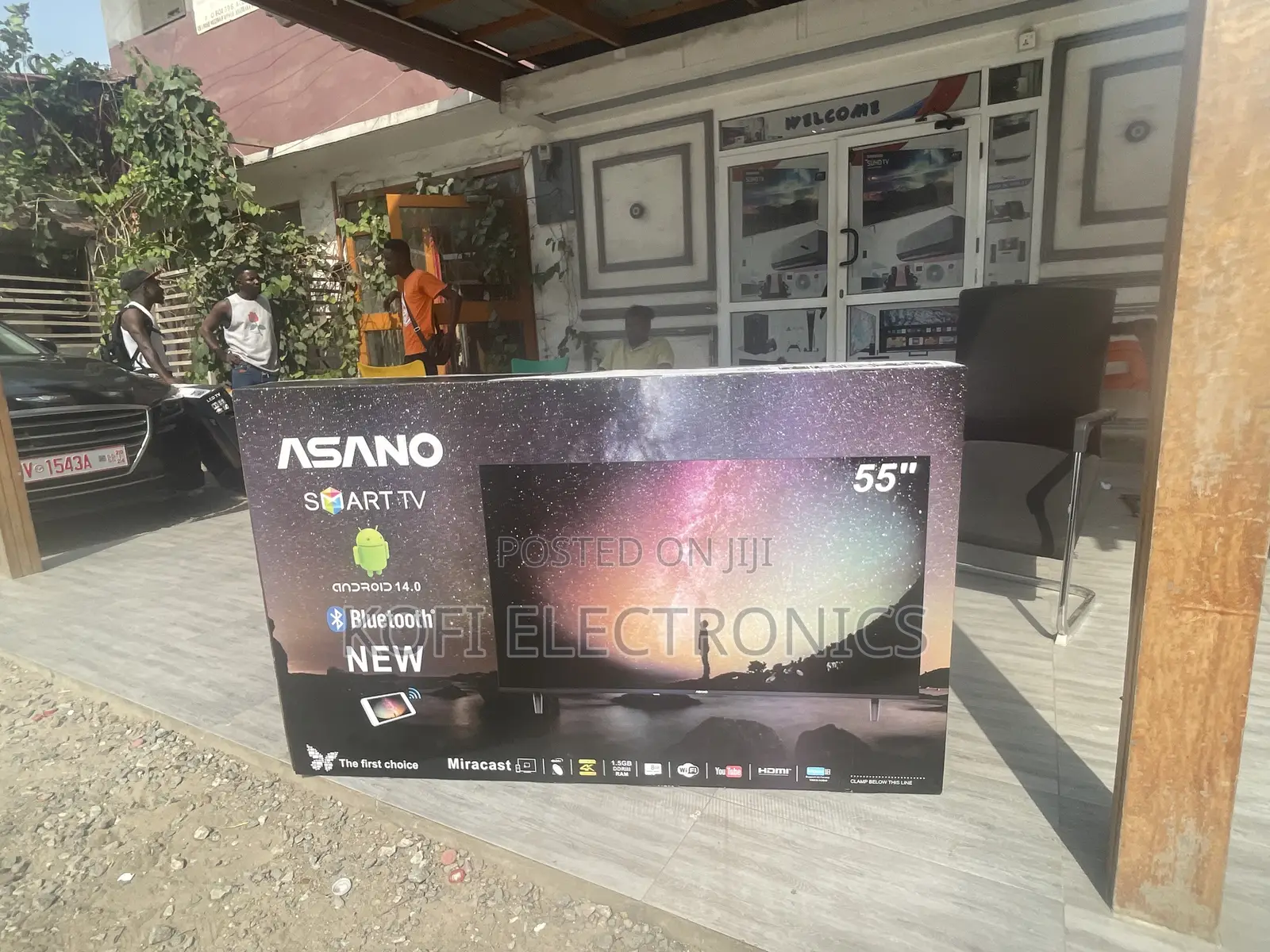 Asano 55" UHD 4K Smart Satellite TV With Eco Sensor