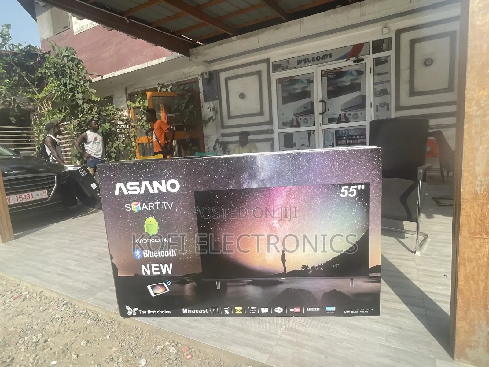 Asano 55" UHD 4K Smart Satellite TV With Eco Sensor