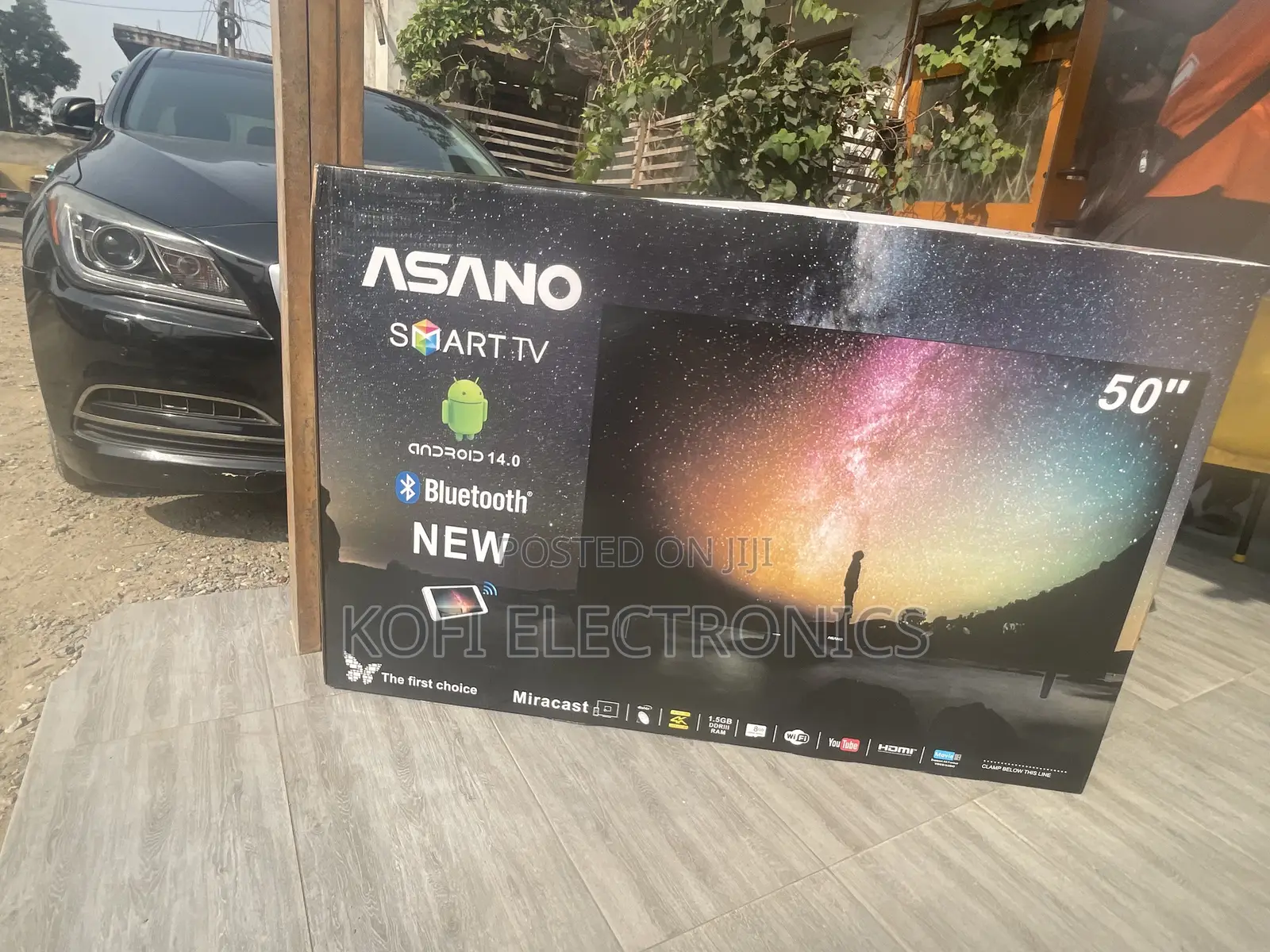 Asano 50′′ 4K Smart LED TV – Black With DLNA Compatibility
