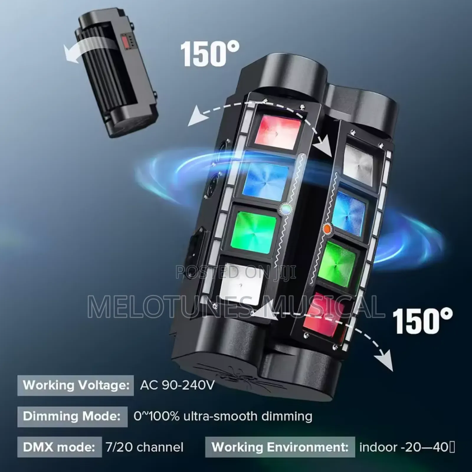 Moving Head, RGBW LED Spider Beam Stage Concert Light