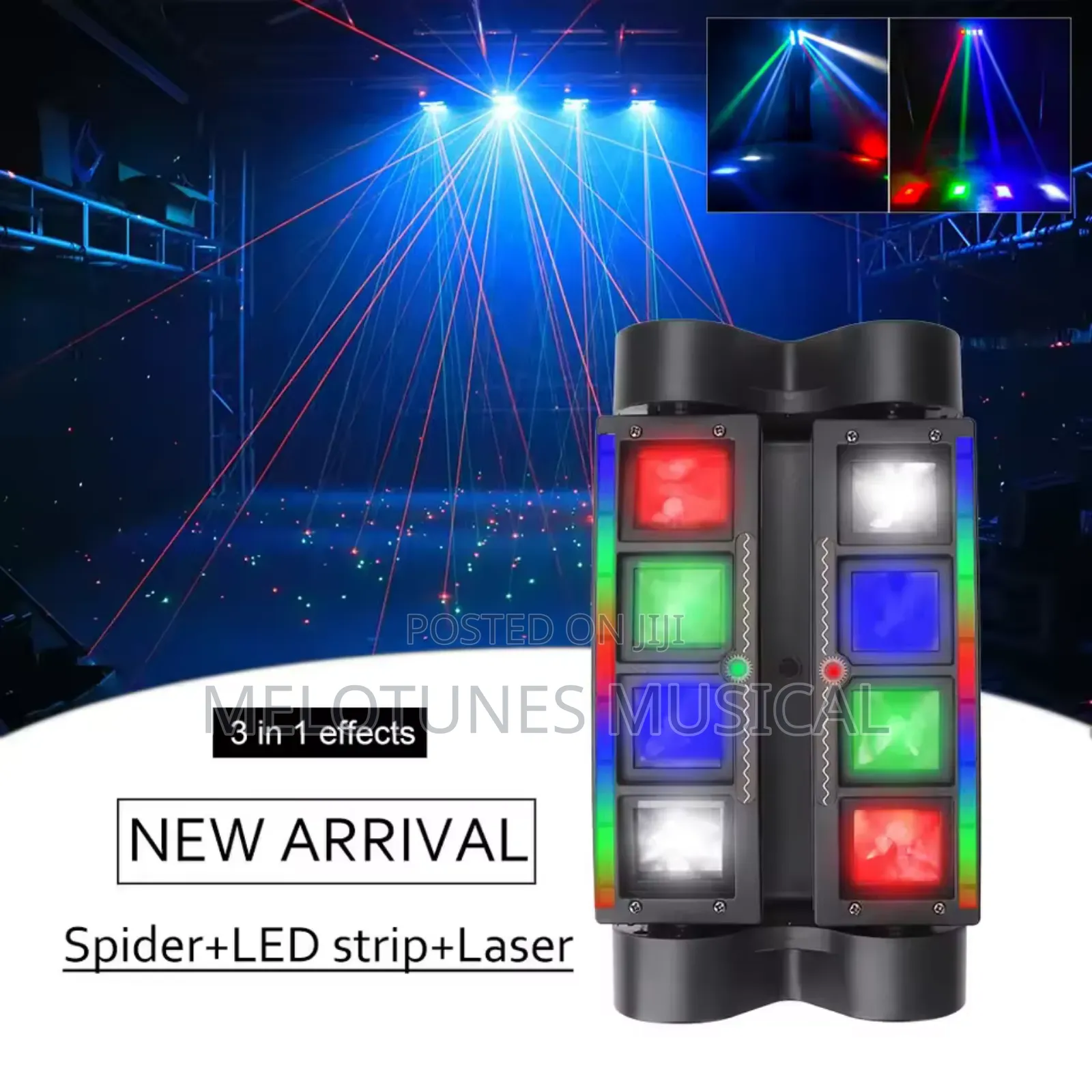 Moving Head, RGBW LED Spider Beam Stage Concert Light