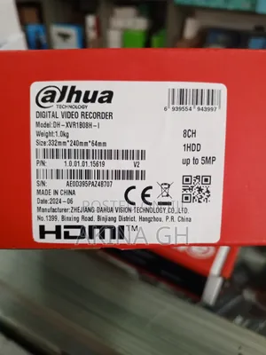 Dahua Hdcvi Wizsense 8ch DVR 5mp Dh-Xvr1b08h-I