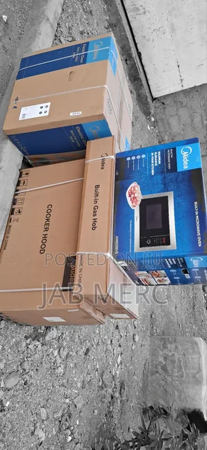 Midea 4 Set Inbuilt Extractor 5 Burner Microwave and Oven