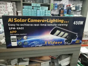 Ultra Ai Solar 450w Street Light Full Color Camera 2 in 1