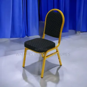 Black Material Conference Chair