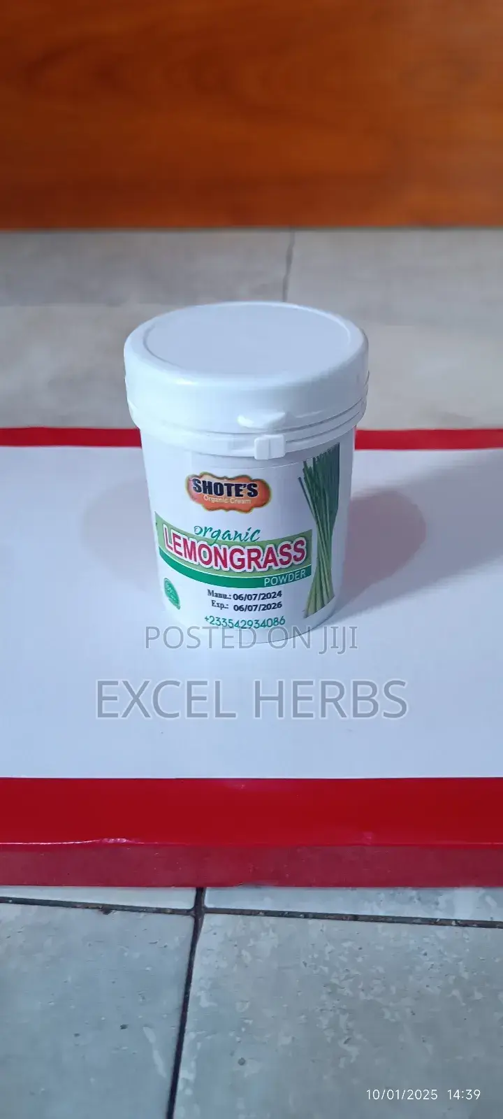 Organic Lemongrass Powder 100gs