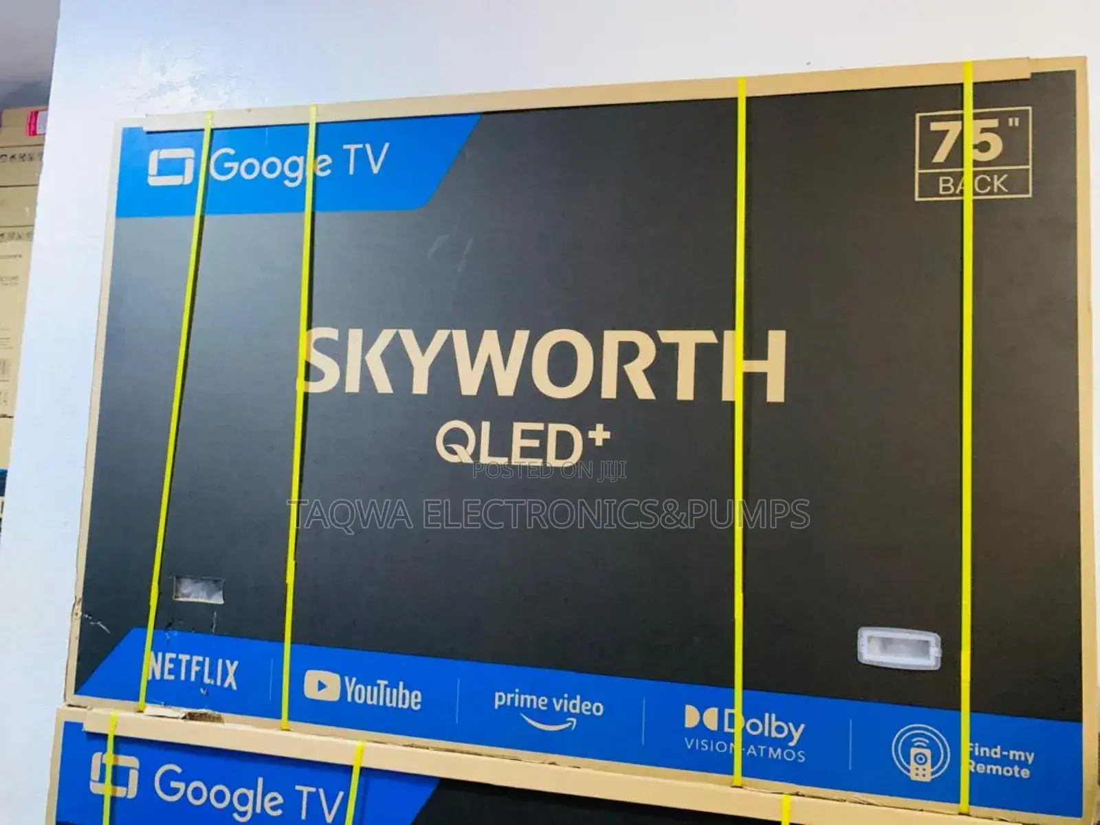 Trusted QLED Skyworth 75 Inches HDR 10 Google Tv