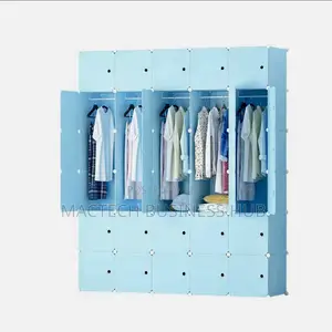 Foldable Plastic Wardrobe 30 Cubes