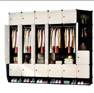 Foldable Plastic Wardrobe 30 Cubes