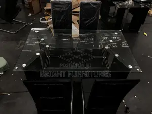 Quality Glass Dining Table With Four Chairs