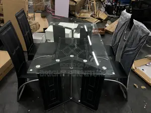 Quality Glass Dining Table With Four Chairs