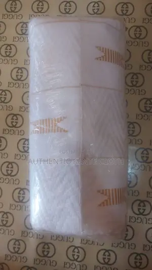 All White Authentic Bonwire Kente