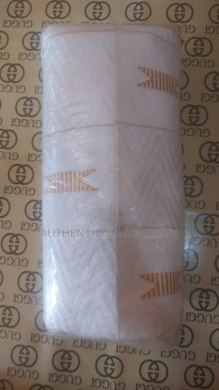 All White Authentic Bonwire Kente