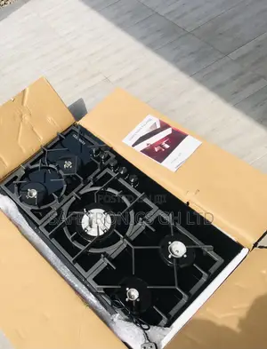 Grab Black Kenwood 90cm 5 Gas Hobs Glass