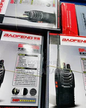 Baofeng Walkie- Talkie 888s 2 In 1 With Earpiece
