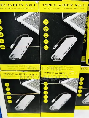 Type C To Hdmi And Vga ( 8 In 1 )