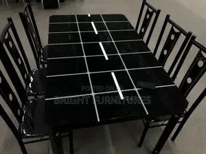Glass Dining Table With Six Chairs