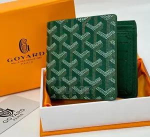 Fashionable Leather Goyard Wallet in Colors Displayed