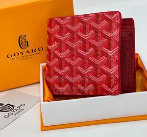 Fashionable Leather Goyard Wallet in Colors Displayed