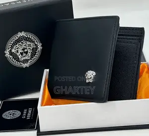 Versace Quality Leather Wallet Available in Black Coffee