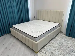 Queen Bedframe (72x75) Design Bed-Frame With Mattress