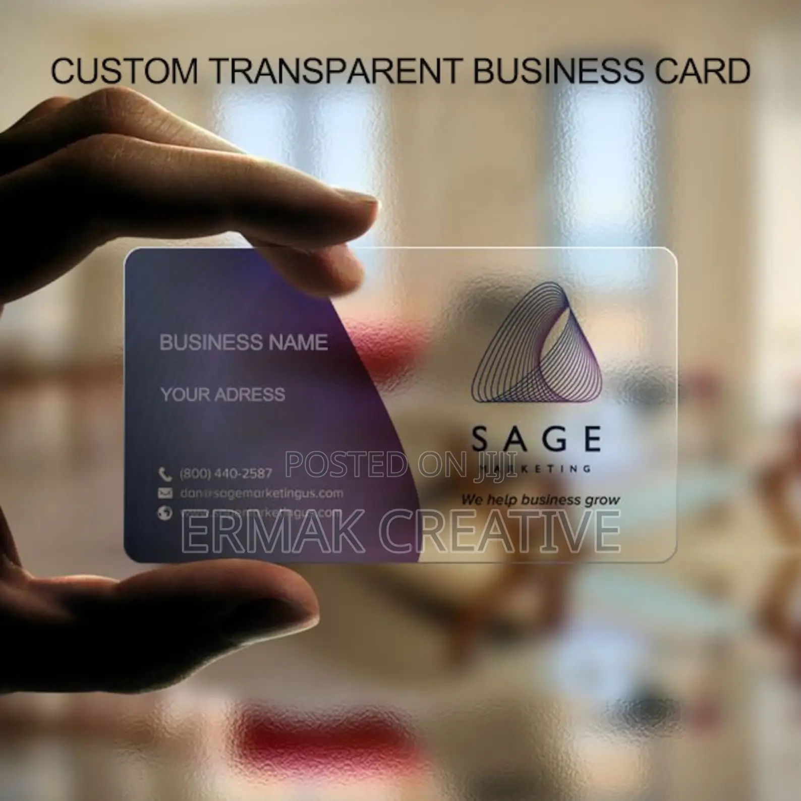 Transparent Business Card