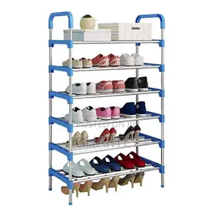 6 Layers Shoe Rack/ Shoes Organizer Blue