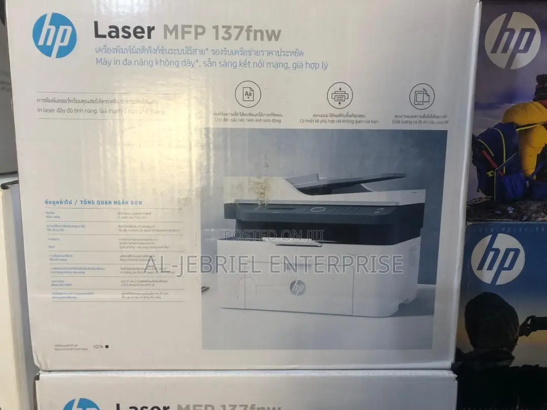 Hp MFP Laser 137fnw Wirelesss All in One Laserjet Printer