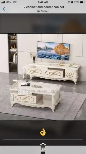 TV Stand Wooden and Center Table