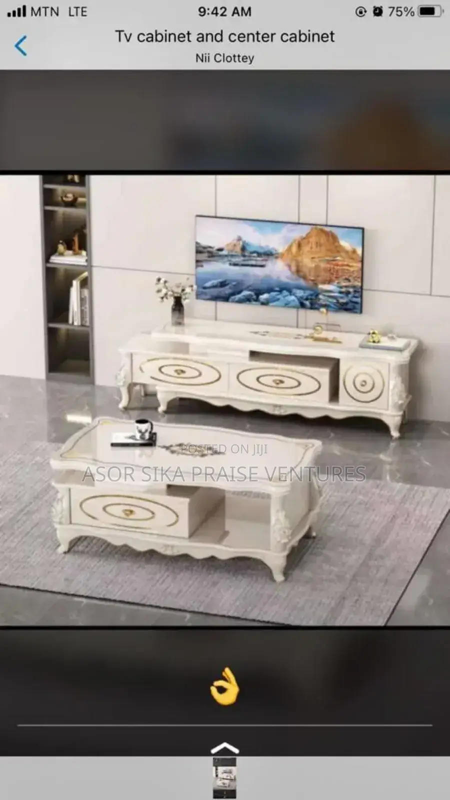 TV Stand Wooden and Center Table