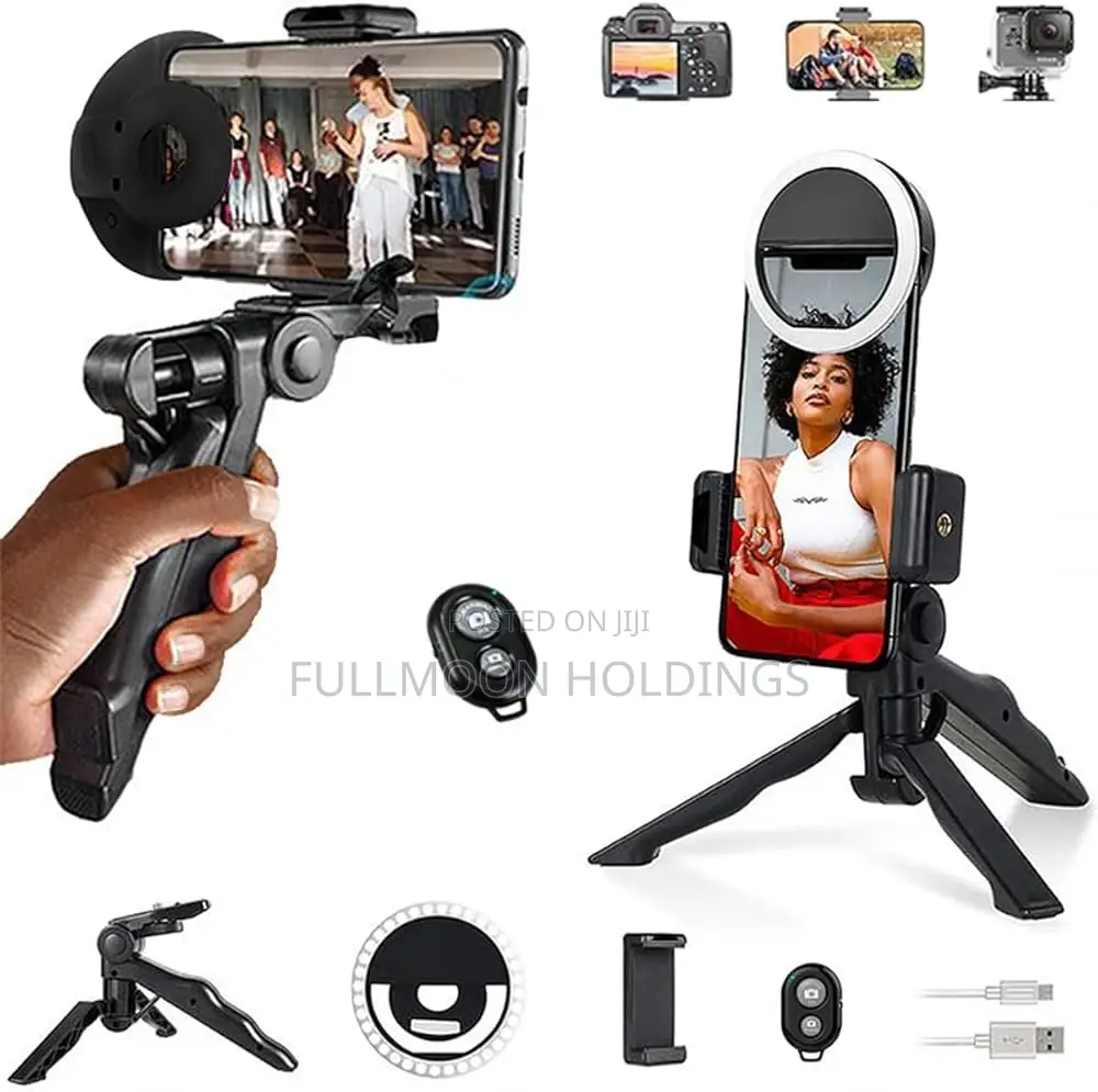 Selfie Light With Handheld Tripod
