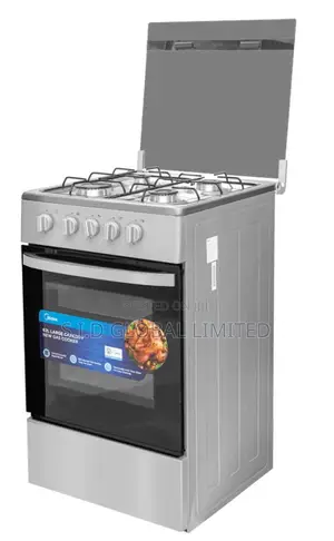 Enjoy Cooking With MIDEA-4-BURNER-GAS-COOKER-SILVER-MIRROR