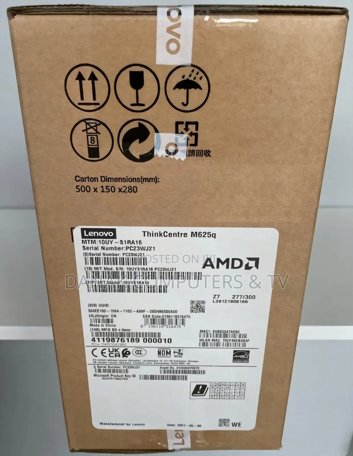 New Desktop Computer Lenovo ThinkCentre M625 Tiny 8GB AMD A10 SSD 128GB