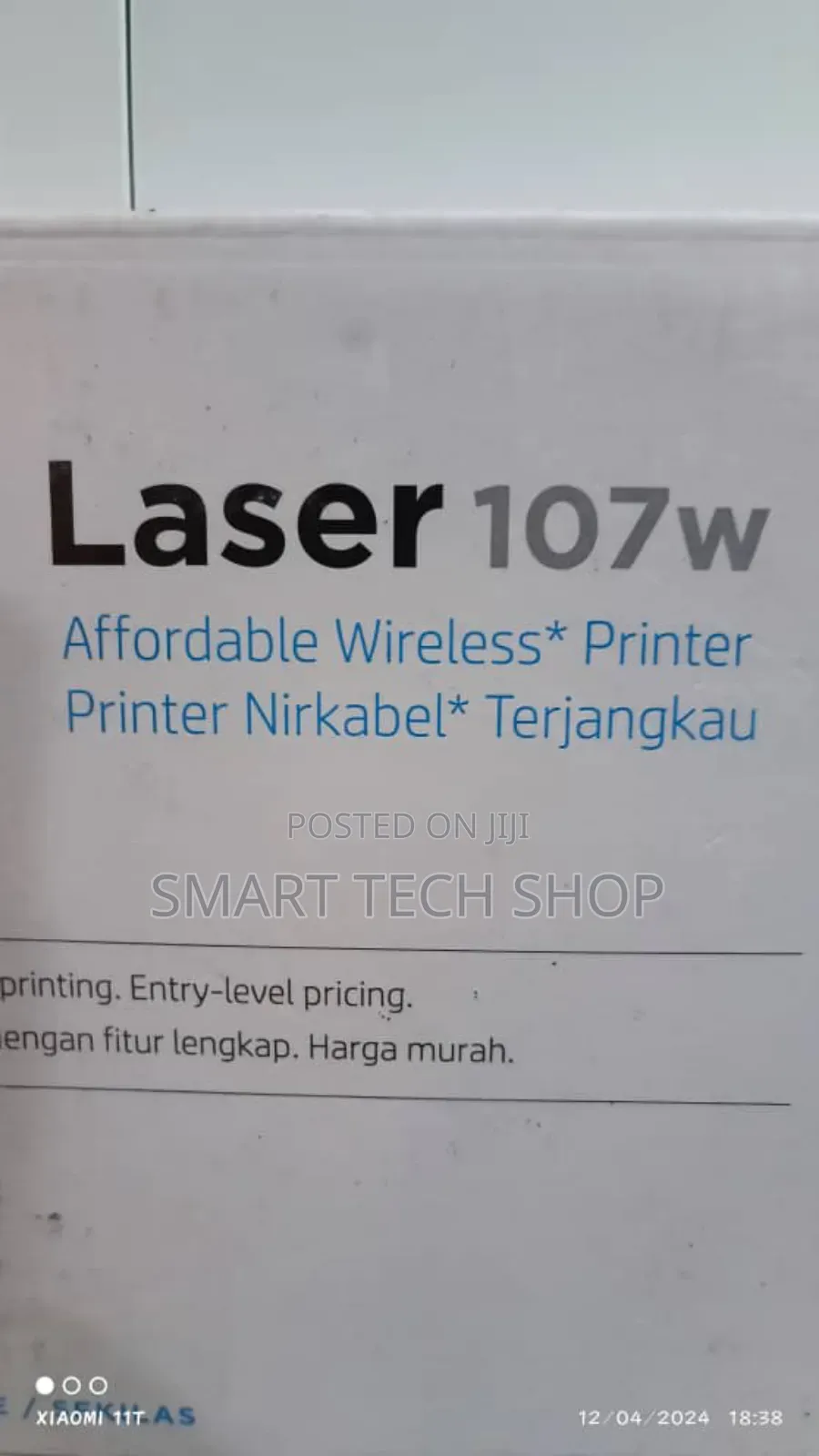 Hp Laserjet 107w Back and White Printer