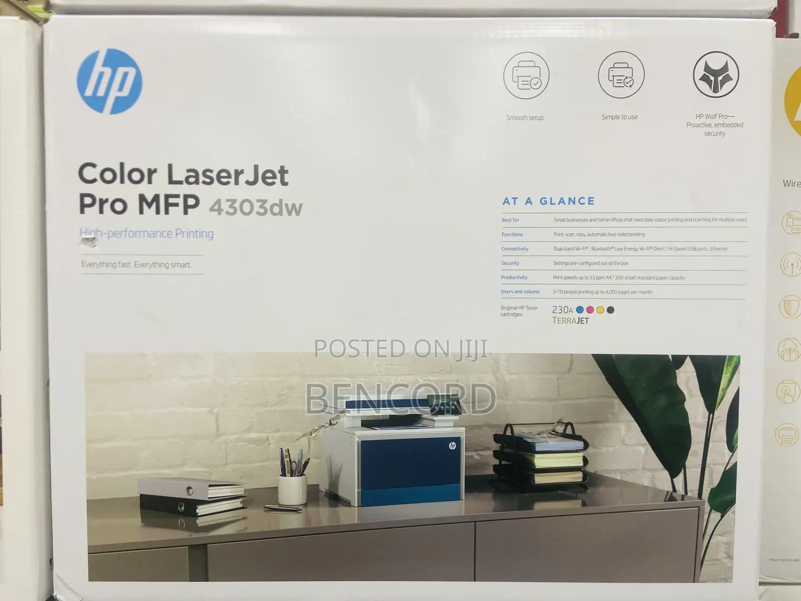Hp Color Laserjet Pro MFP 4303dw Printer (230a Terrajet)