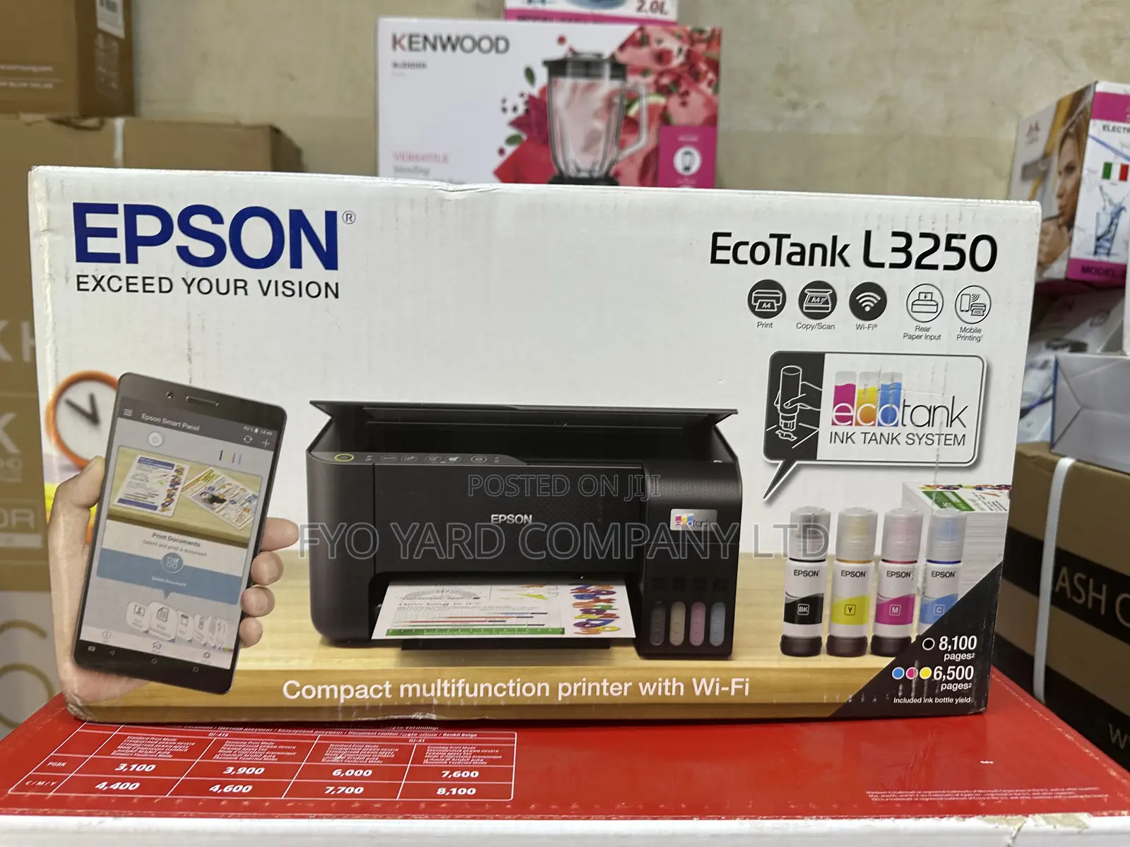 Epson Ecotank L3250” A4 All-in-One Colour Ink Tank Printer